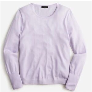 J.CREW Light Purple Women's 100% Merino Wool Crew Neck Sweater